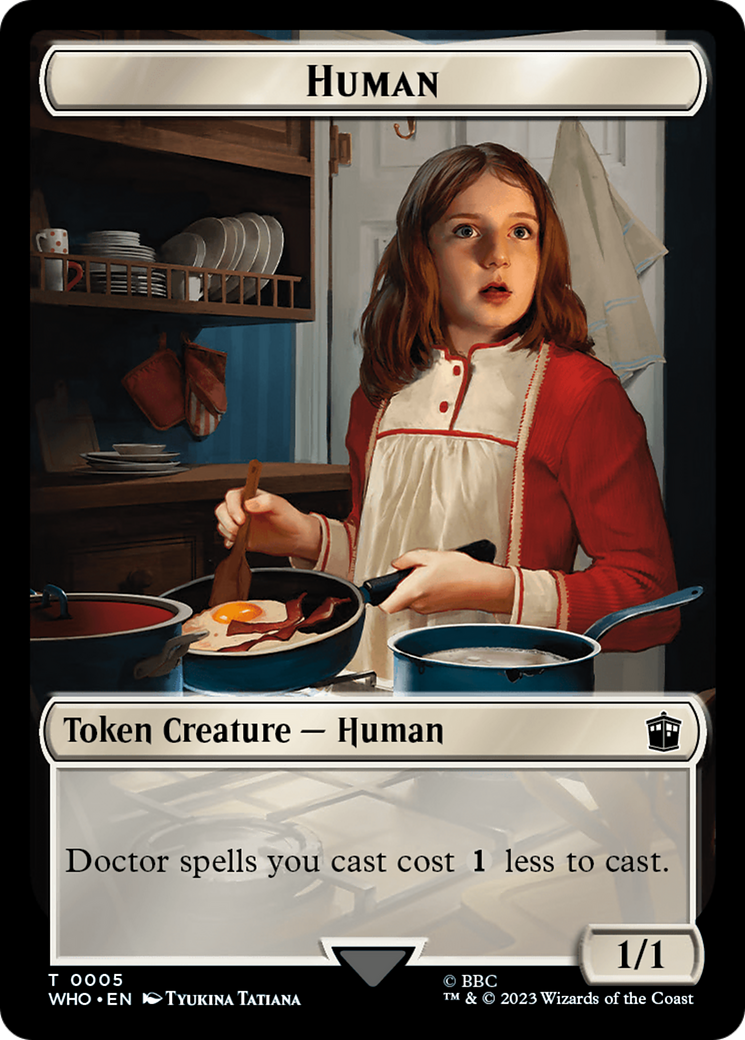 Human (0005) // Treasure (0029) Double-Sided Token [Doctor Who Tokens] | GnG Games