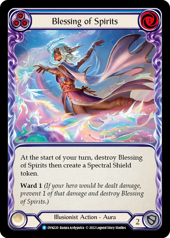 Blessing of Spirits (Blue) [DYN220] (Dynasty)  Rainbow Foil | GnG Games