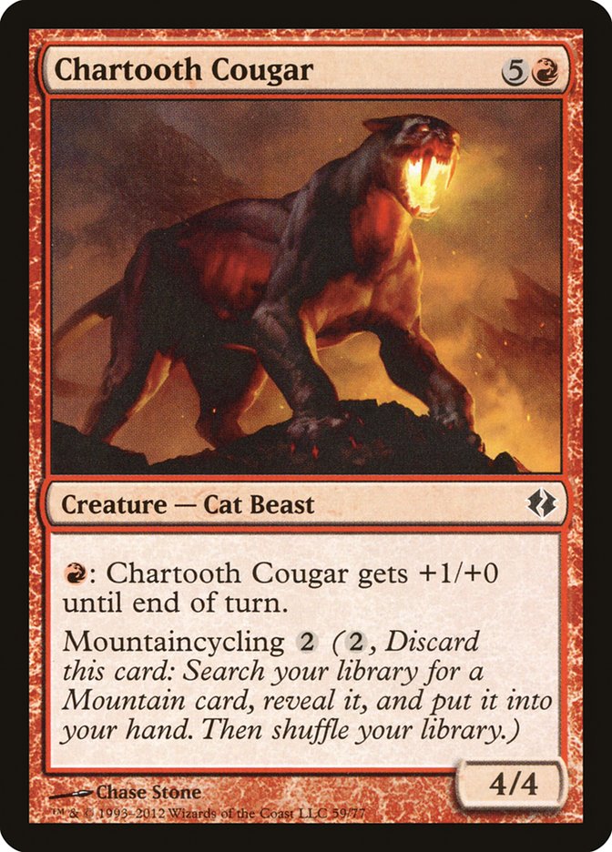 Chartooth Cougar [Duel Decks: Venser vs. Koth] | GnG Games