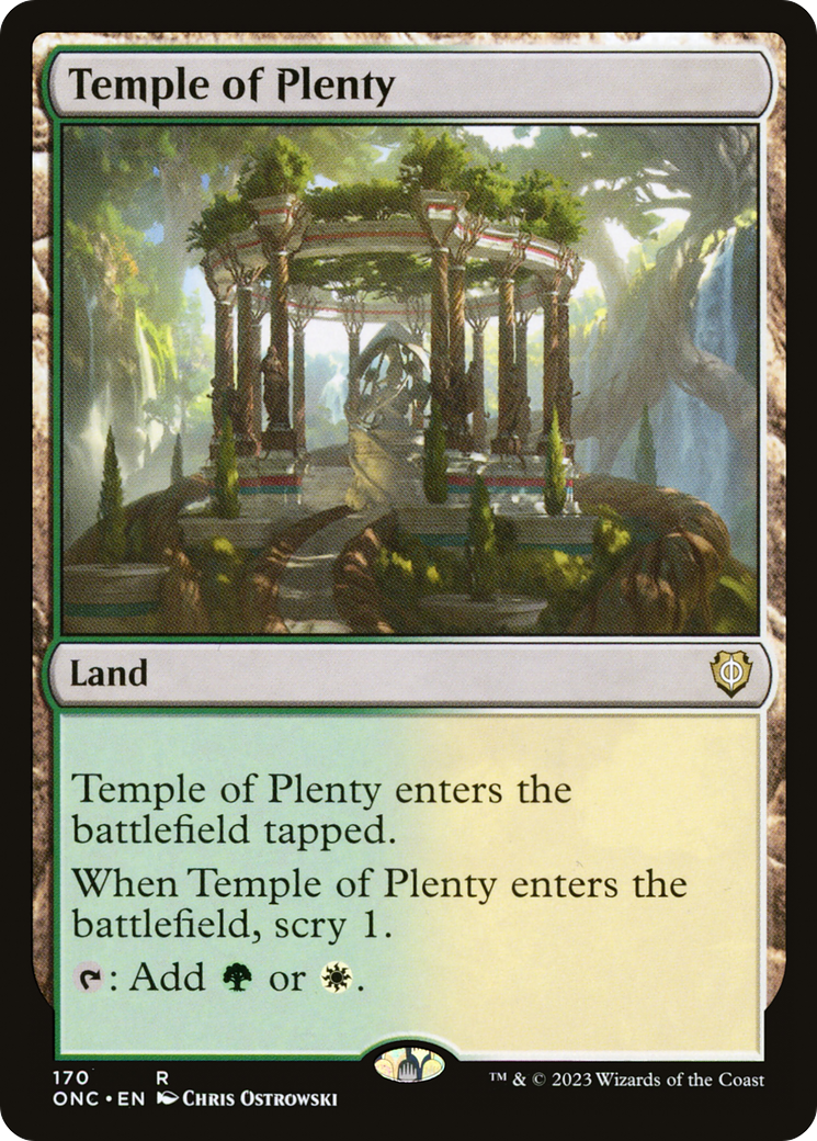 Temple of Plenty [Phyrexia: All Will Be One Commander] | GnG Games