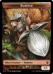 Hamster // Beast (024) Double-Sided Token [Bloomburrow Commander Tokens] | GnG Games