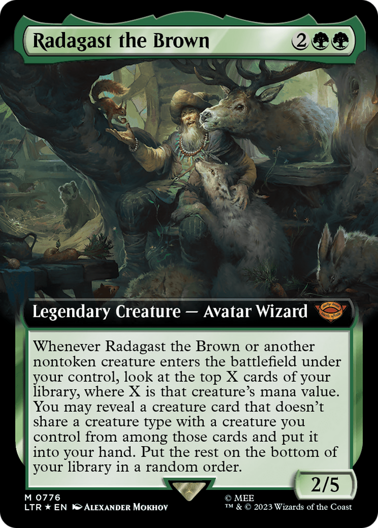 Radagast the Brown (Extended Art) (Surge Foil) [The Lord of the Rings: Tales of Middle-Earth] | GnG Games