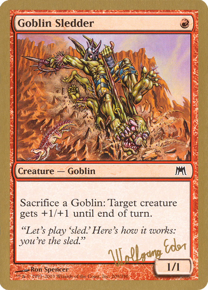 Goblin Sledder (Wolfgang Eder) [World Championship Decks 2003] | GnG Games