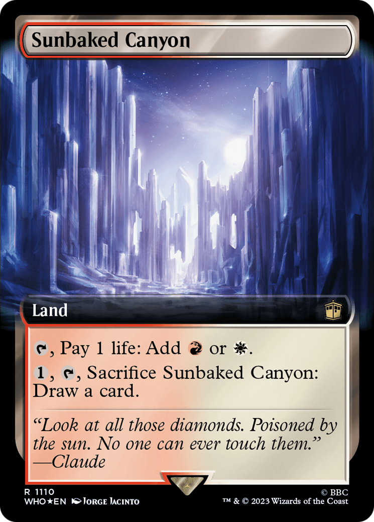 Sunbaked Canyon (Extended Art) (Surge Foil) [Doctor Who] | GnG Games