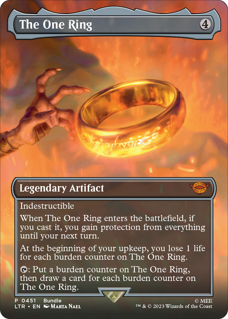 The One Ring (Borderless Alternate Art) [The Lord of the Rings: Tales of Middle-Earth] | GnG Games