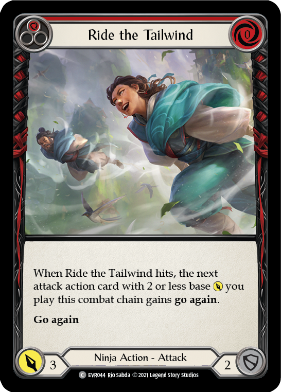 Ride the Tailwind (Red) [EVR044] (Everfest)  1st Edition Rainbow Foil | GnG Games