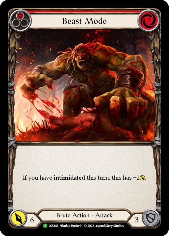 Beast Mode (Red) [LGS146] (Promo)  Rainbow Foil | GnG Games