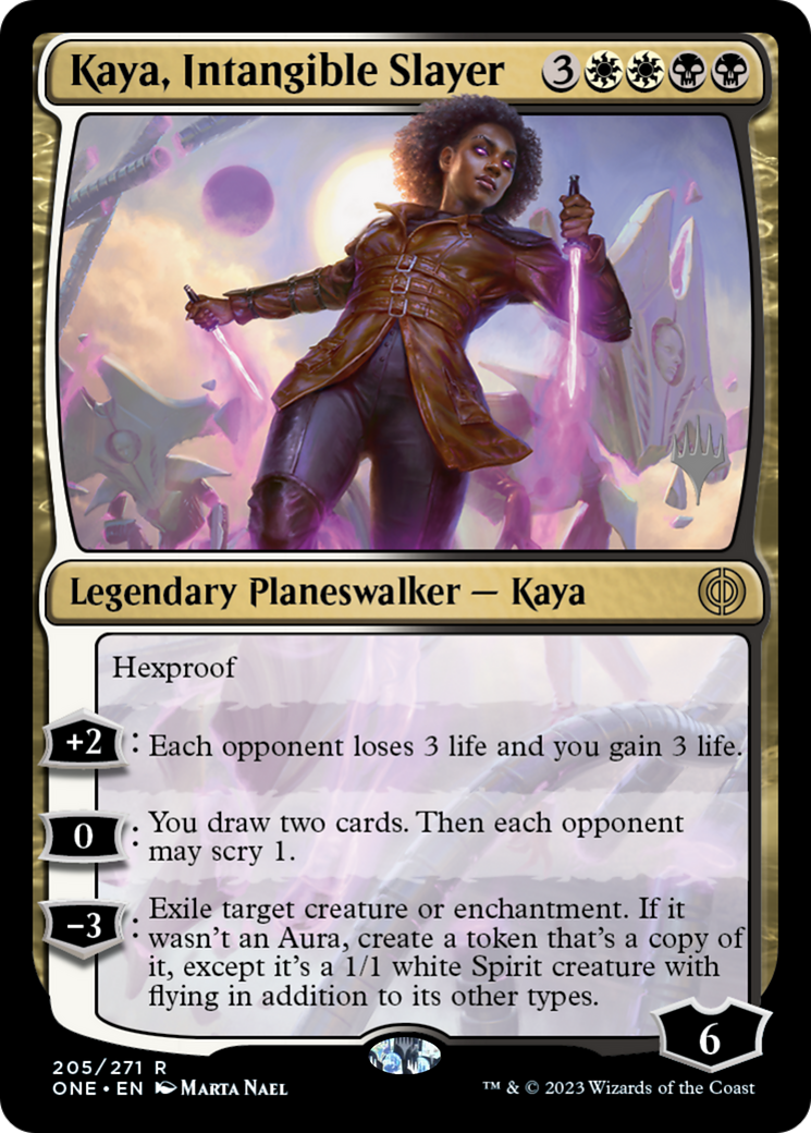 Kaya, Intangible Slayer (Promo Pack) [Phyrexia: All Will Be One Promos] | GnG Games
