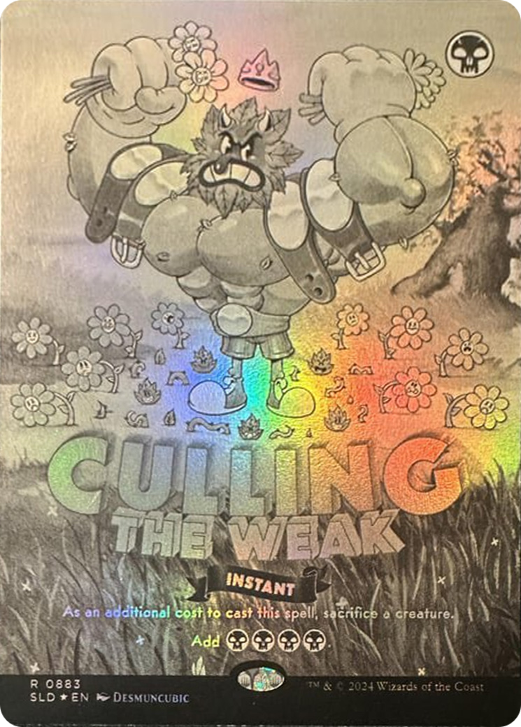 Culling the Weak (Black & White Foil) [Secret Lair Drop Series] | GnG Games