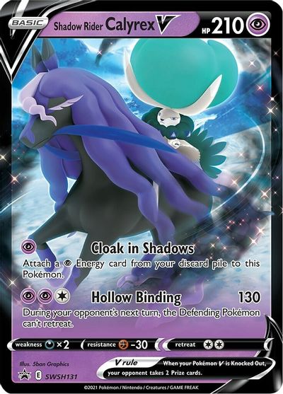 Shadow Rider Calyrex V (SWSH131) (Jumbo Card) [Sword & Shield: Black Star Promos] | GnG Games