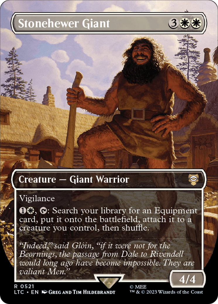 Stonehewer Giant (Borderless) [The Lord of the Rings: Tales of Middle-Earth Commander] | GnG Games