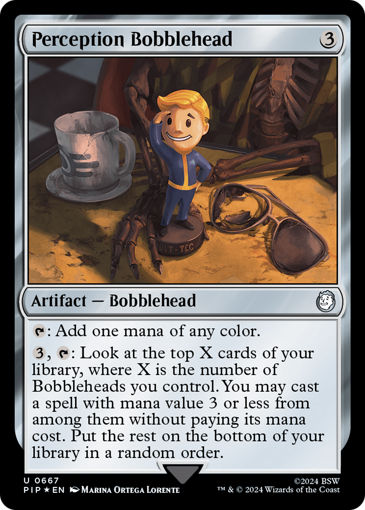 Perception Bobblehead (Surge Foil) [Fallout] | GnG Games