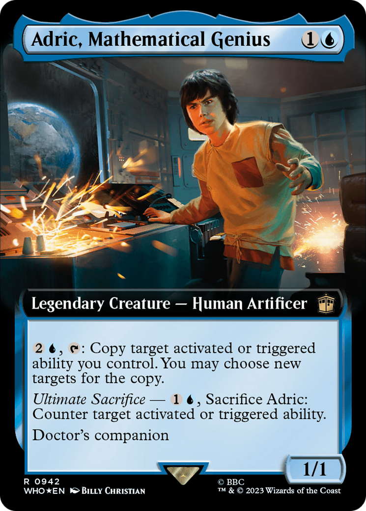 Adric, Mathematical Genius (Extended Art) (Surge Foil) [Doctor Who] | GnG Games