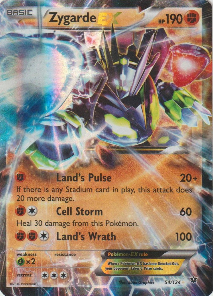 Zygarde EX (054/124) (Jumbo Card) [XY: Fates Collide] | GnG Games