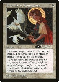 Swords to Plowshares (Oversized) [Oversize Cards] | GnG Games