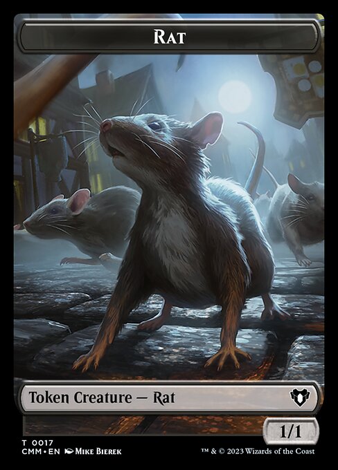 City's Blessing // Rat Double-Sided Token [Commander Masters Tokens] | GnG Games