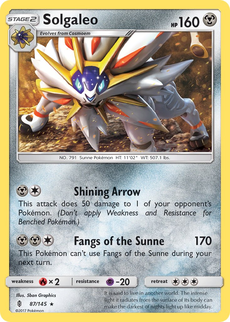 Solgaleo (87/145) (Theme Deck Exclusive) [Sun & Moon: Guardians Rising] | GnG Games
