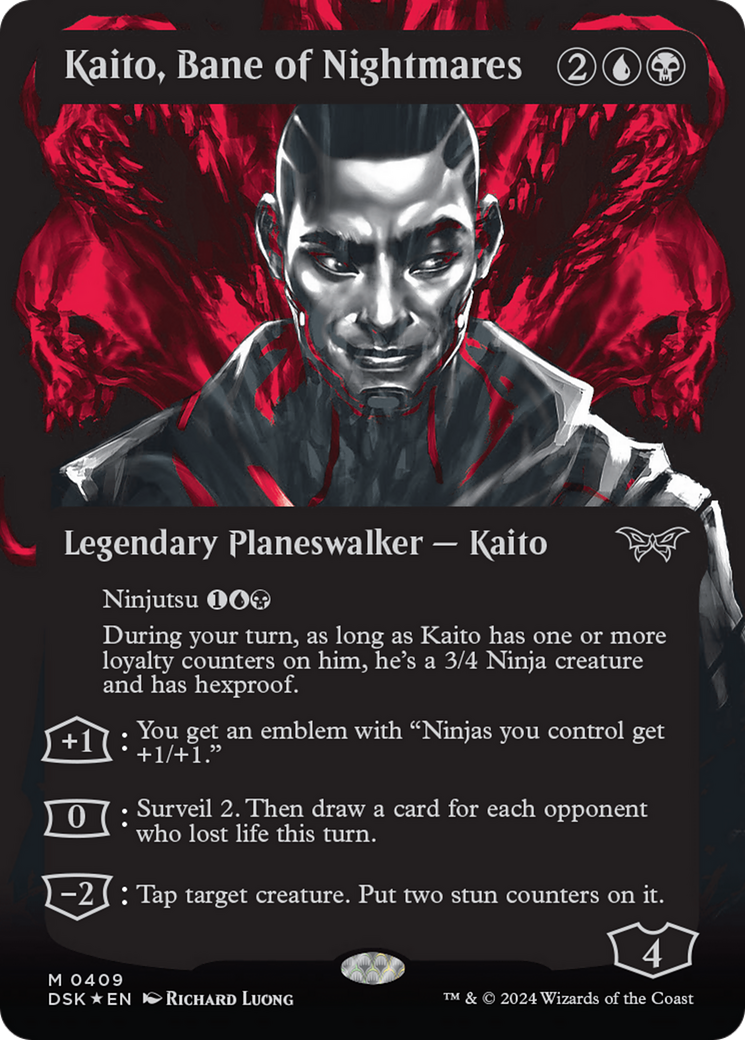 Kaito, Bane of Nightmares (Showcase) (Textured) [Duskmourn: House of Horror] | GnG Games