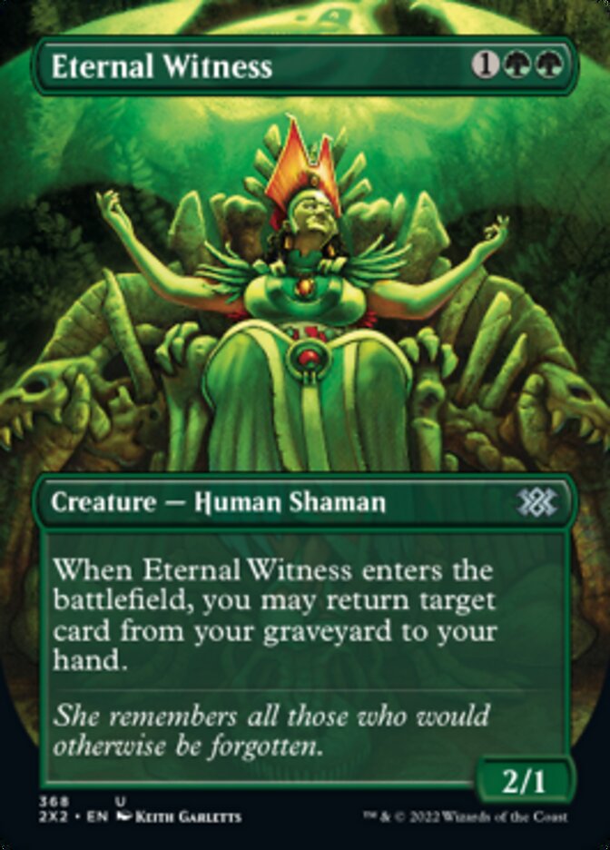 Eternal Witness (Borderless Alternate Art) [Double Masters 2022] | GnG Games