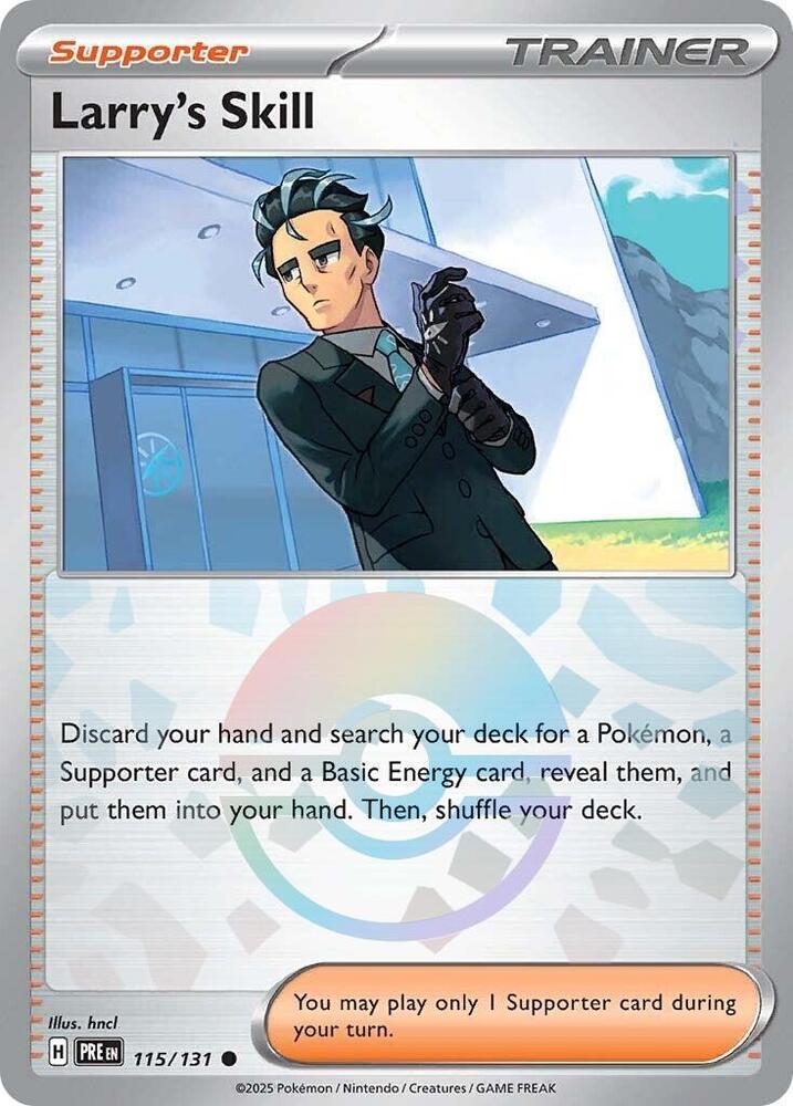 Larry's Skill (115/131) (Poke Ball Pattern) [Scarlet & Violet: Prismatic Evolutions] | GnG Games