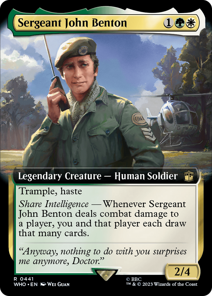 Sergeant John Benton (Extended Art) [Doctor Who] | GnG Games