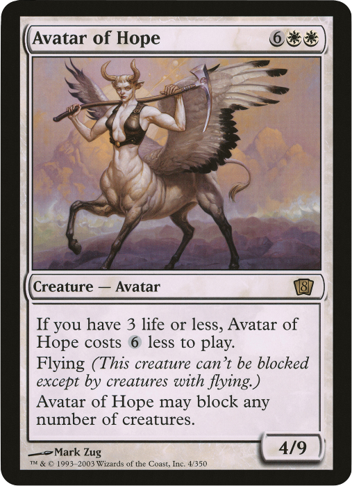 Avatar of Hope (Oversized) [Eighth Edition Box Topper] | GnG Games