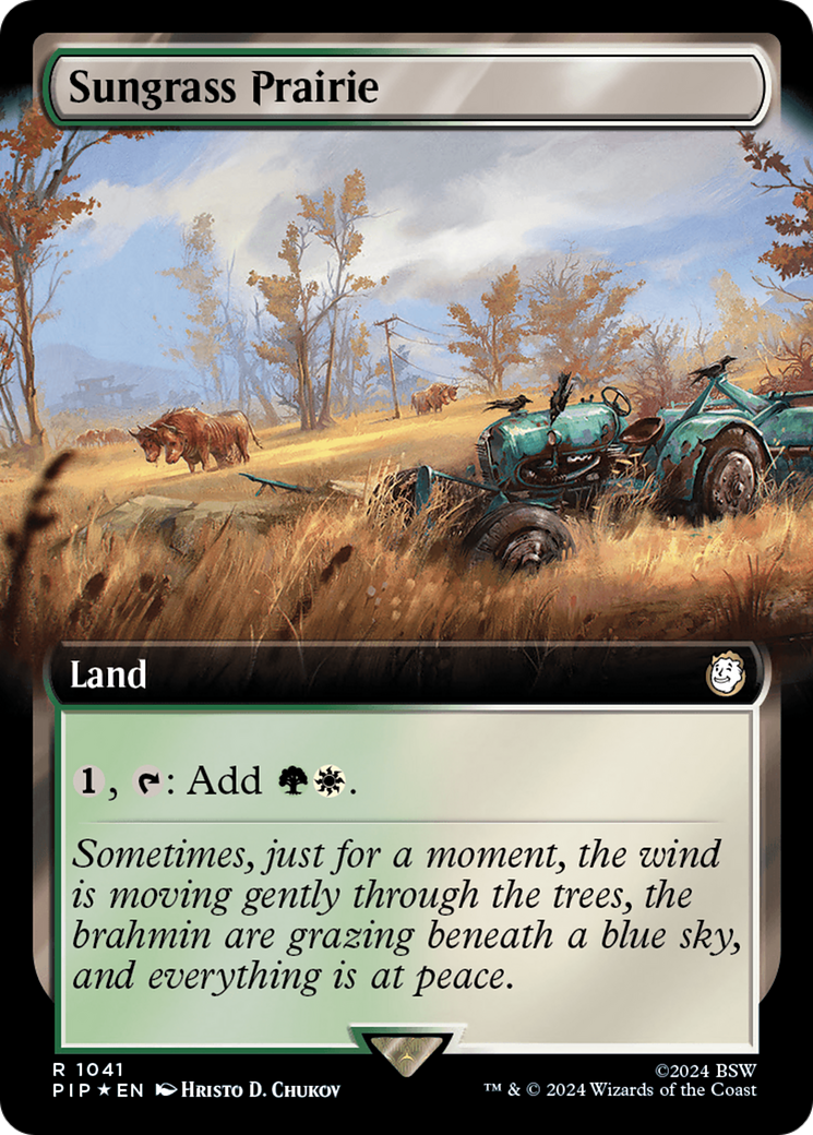Sungrass Prairie (Extended Art) (Surge Foil) [Fallout] | GnG Games