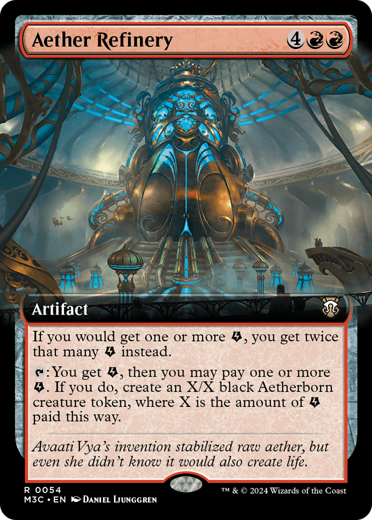 Aether Refinery (Extended Art) (Ripple Foil) [Modern Horizons 3 Commander] | GnG Games