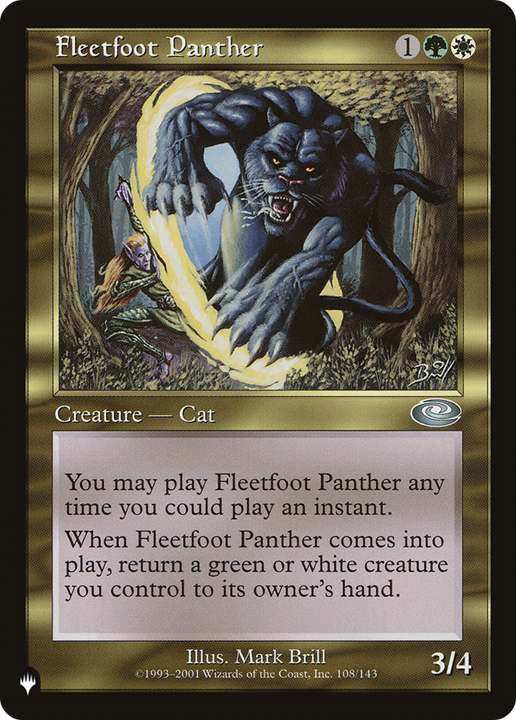 Fleetfoot Panther [The List] | GnG Games