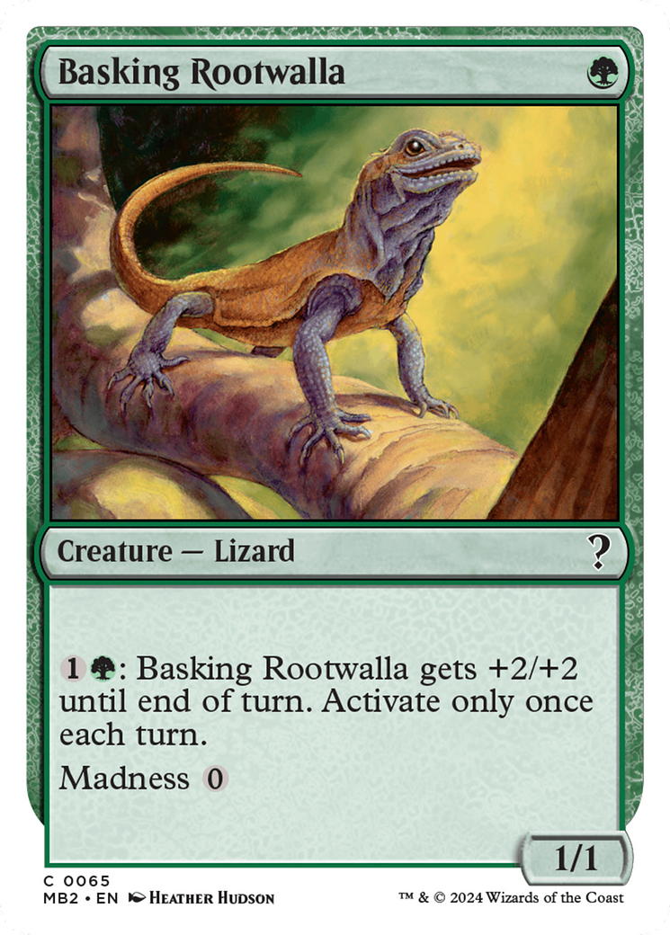 Basking Rootwalla (White Border) [Mystery Booster 2] | GnG Games