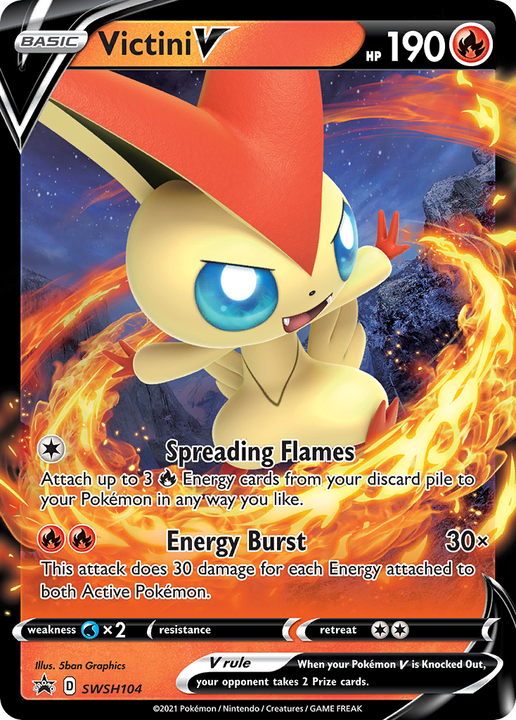 Victini V (SWSH104) [Sword & Shield: Black Star Promos] | GnG Games