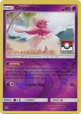 Oricorio (55/145) (League Promo 3rd Place) [Sun & Moon: Guardians Rising] | GnG Games