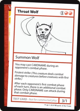 Throat Wolf (2021 Edition) [Mystery Booster Playtest Cards] | GnG Games
