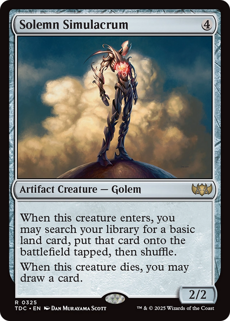 Solemn Simulacrum [Tarkir: Dragonstorm Commander] | GnG Games