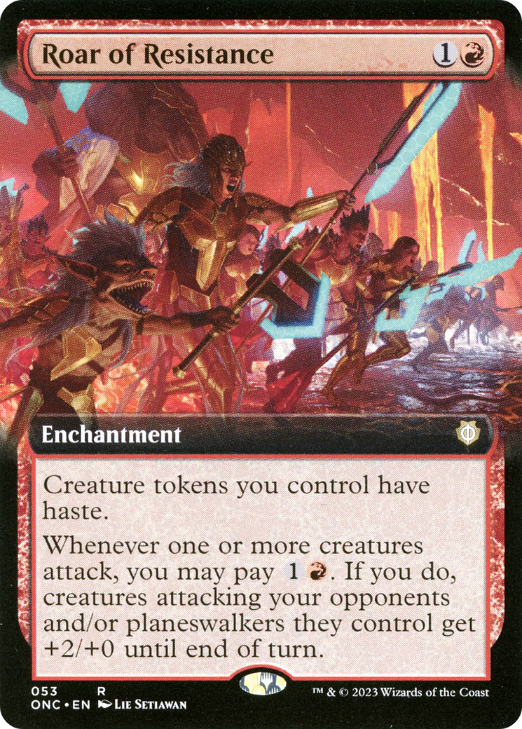 Roar of Resistance (Extended Art) [Phyrexia: All Will Be One Commander] | GnG Games