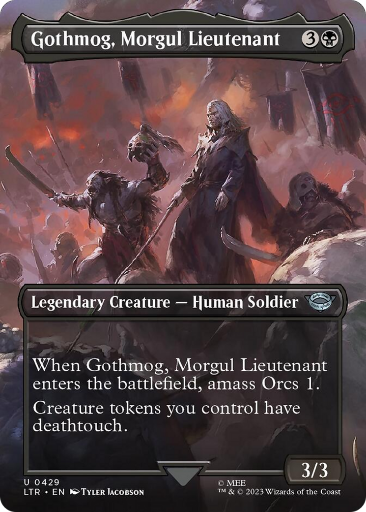 Gothmog, Morgul Lieutenant (Borderless Alternate Art) [The Lord of the Rings: Tales of Middle-Earth] | GnG Games