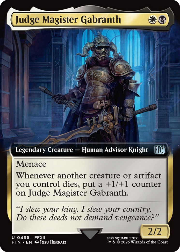Judge Magister Gabranth (Extended Art) [FINAL FANTASY] | GnG Games
