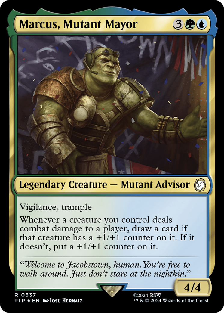 Marcus, Mutant Mayor (Surge Foil) [Fallout] | GnG Games