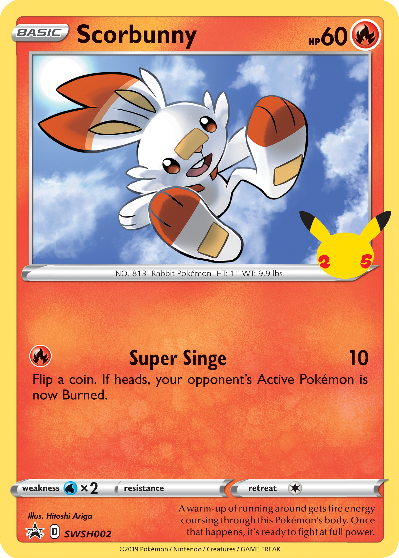 Scorbunny (SWSH002) (Jumbo Card) [First Partner Pack] | GnG Games