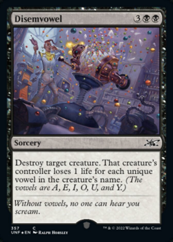 Disemvowel (Galaxy Foil) [Unfinity] | GnG Games