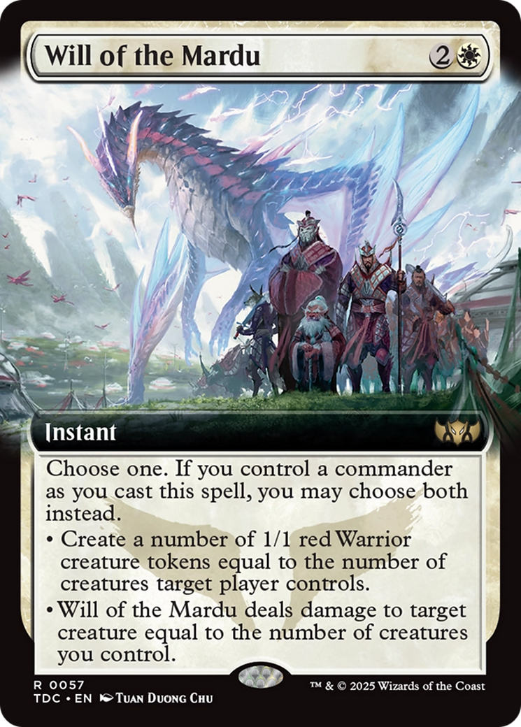 Will of the Mardu (Extended Art) [Tarkir: Dragonstorm Commander] | GnG Games