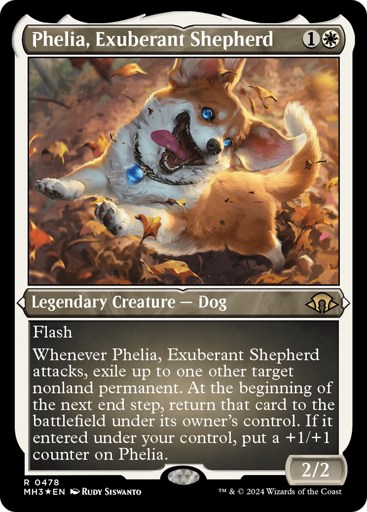 Phelia, Exuberant Shepherd (Foil Etched) [Modern Horizons 3] | GnG Games