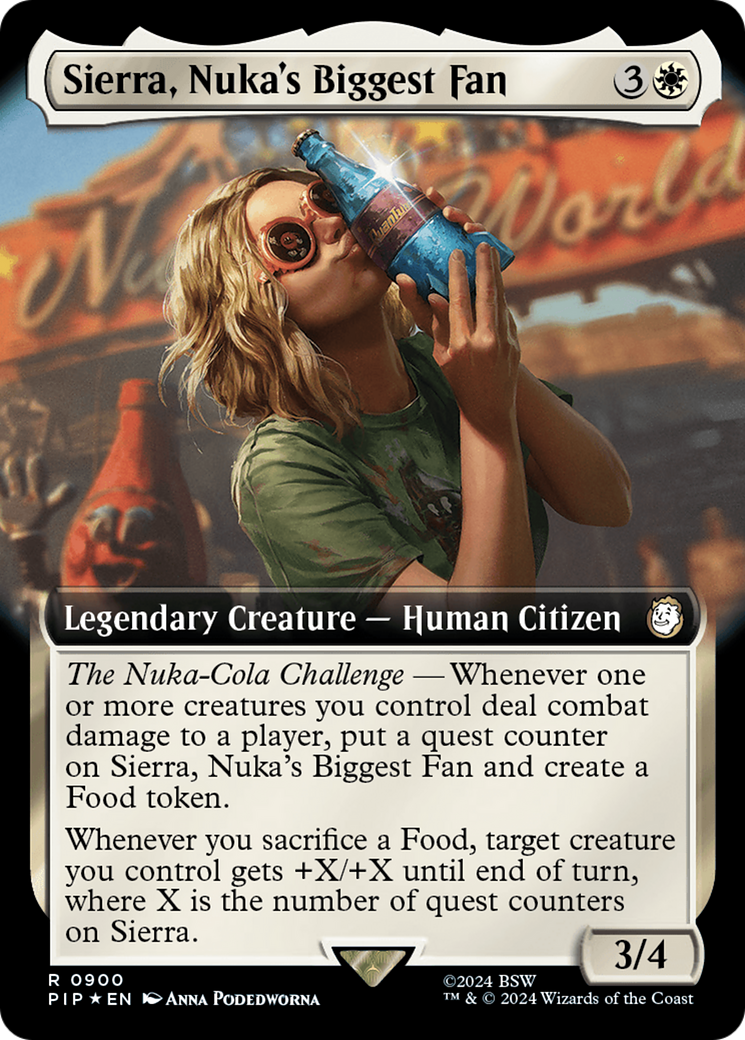 Sierra, Nuka's Biggest Fan (Extended Art) (Surge Foil) [Fallout] | GnG Games