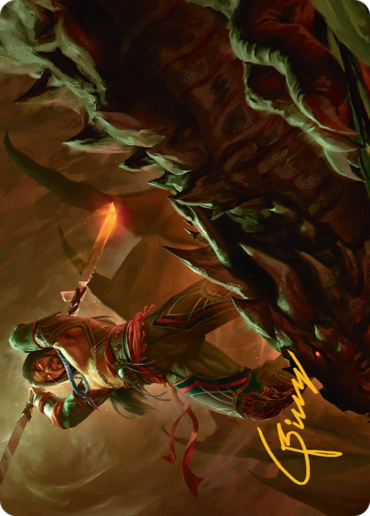 Sarkhan's Resolve Art Card (18/54) [Tarkir: Dragonstorm Art Series] | GnG Games