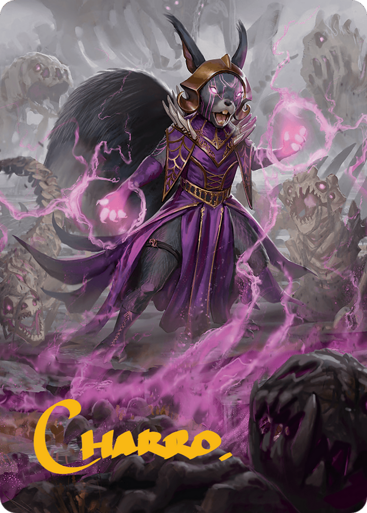 Liliana of the Dark Realms Art Card (Gold-Stamped Signature) [Bloomburrow Art Series] | GnG Games