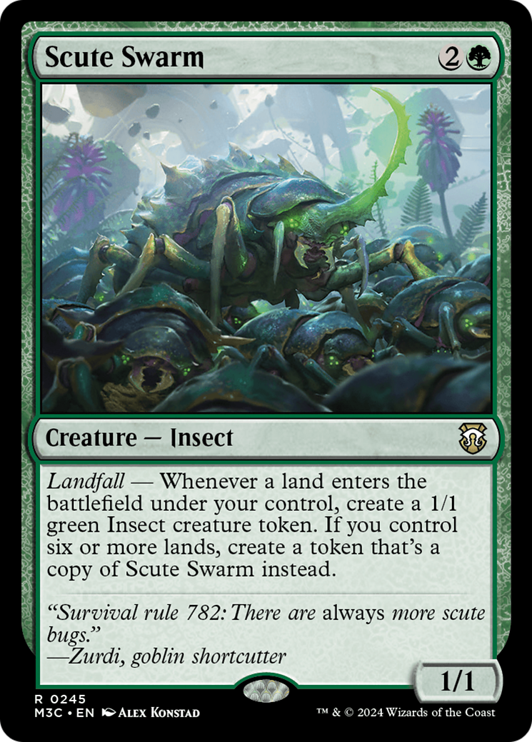 Scute Swarm (Ripple Foil) [Modern Horizons 3 Commander] | GnG Games