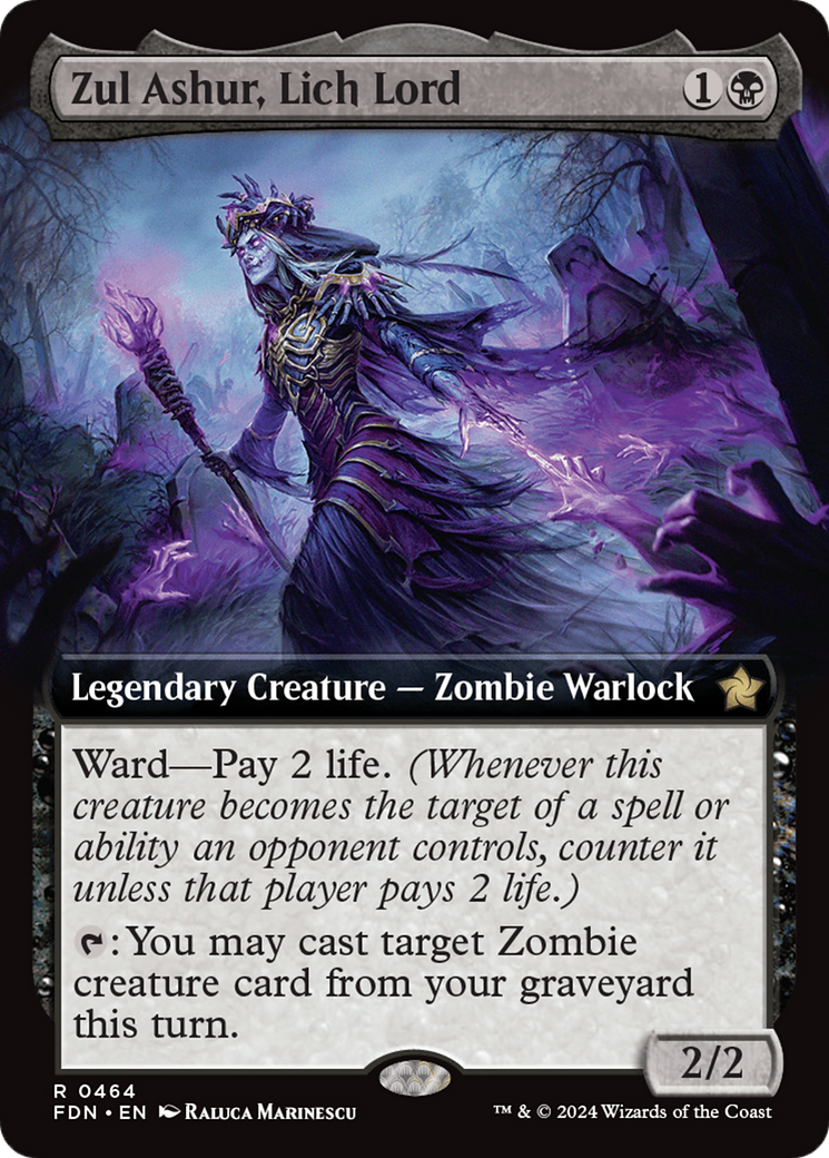 Zul Ashur, Lich Lord (Extended Art) [Foundations] | GnG Games