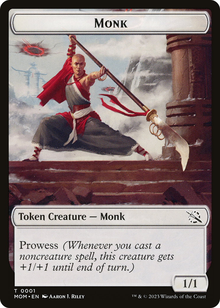 Monk // Phyrexian Saproling Double-Sided Token [March of the Machine Tokens] | GnG Games