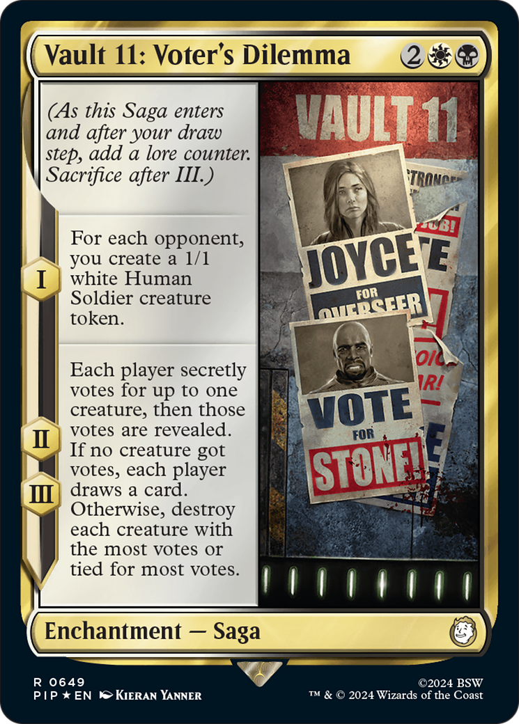 Vault 11: Voter's Dilemna (Surge Foil) [Fallout] | GnG Games