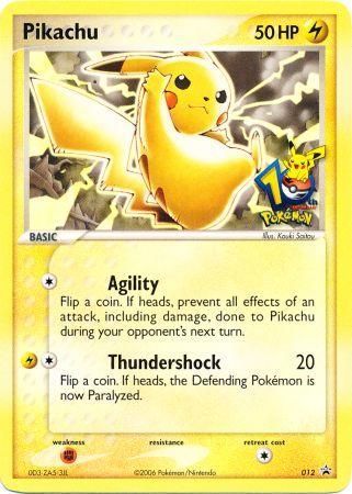 Pikachu (012) (10th Anniversary Promo) [Miscellaneous Cards] | GnG Games